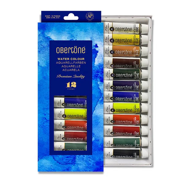 Acuarelas en tubo Obertöne con 12