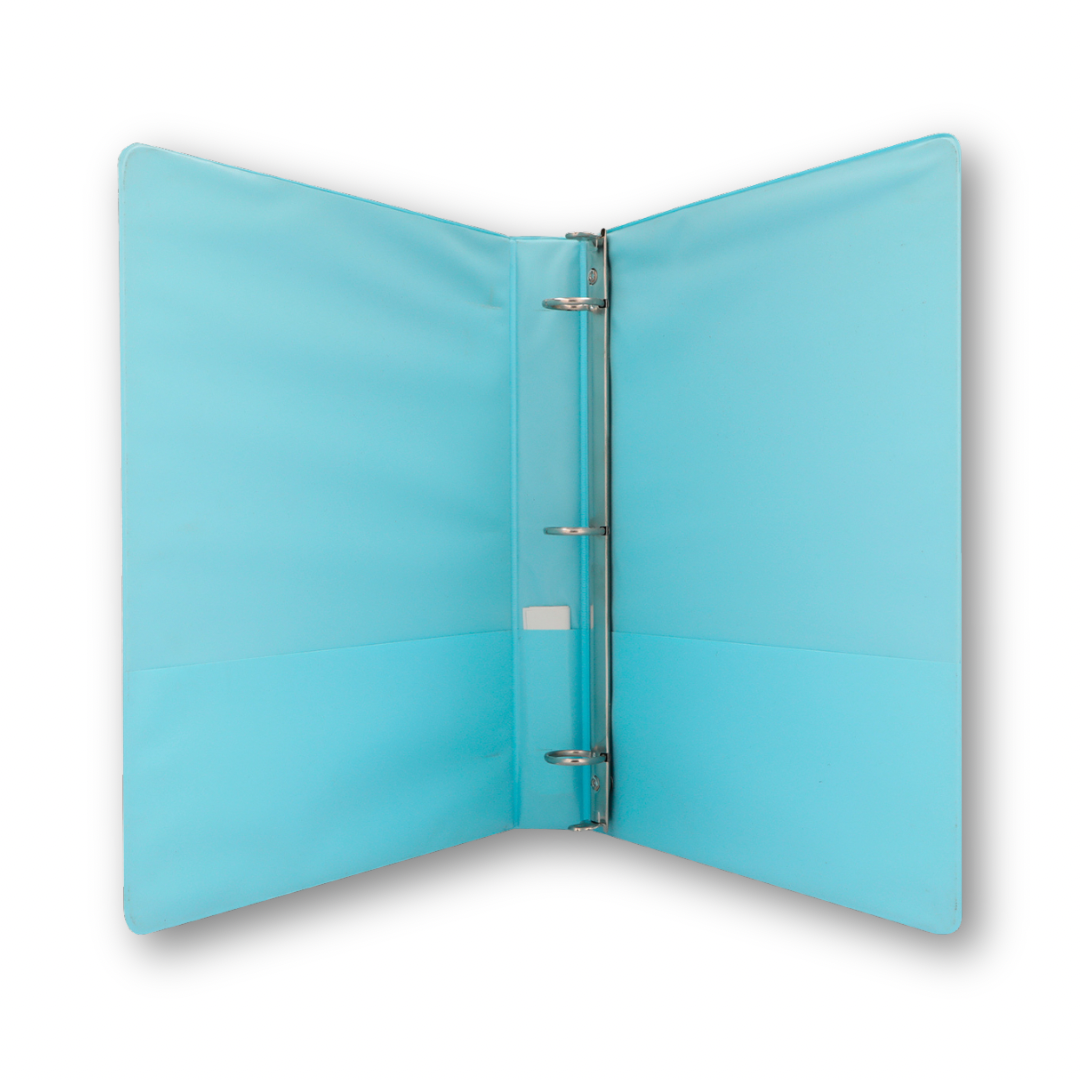 Carpeta panorámica 1” color azul pastel