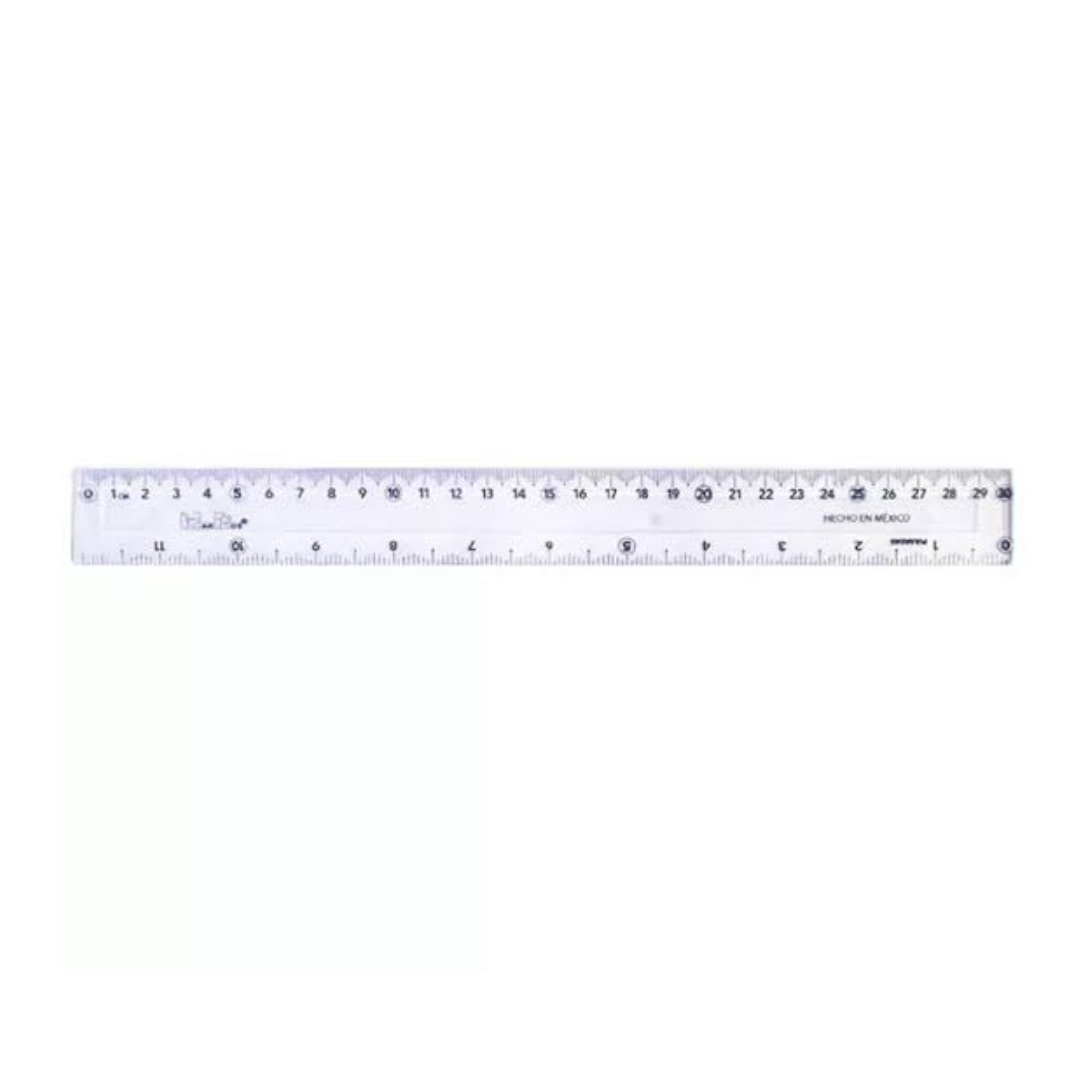 Regla de plástico 30cm