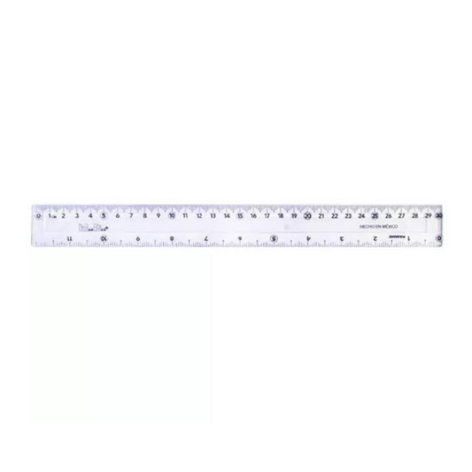 Regla de plástico 30cm