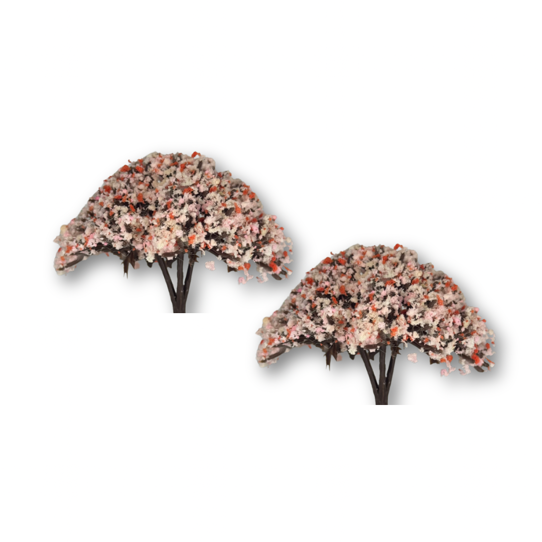 Árbol de durazno miniatura 4.5cm c/2