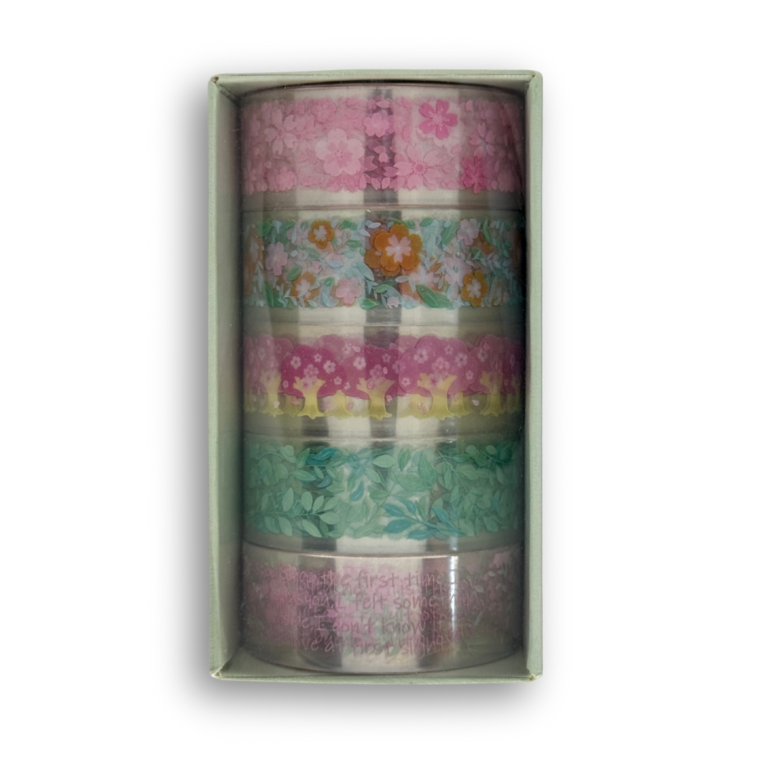 Washi tape transparente c/5