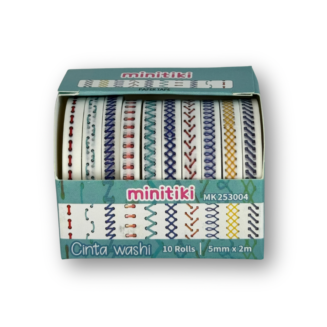 Washi tape delgada c/10
