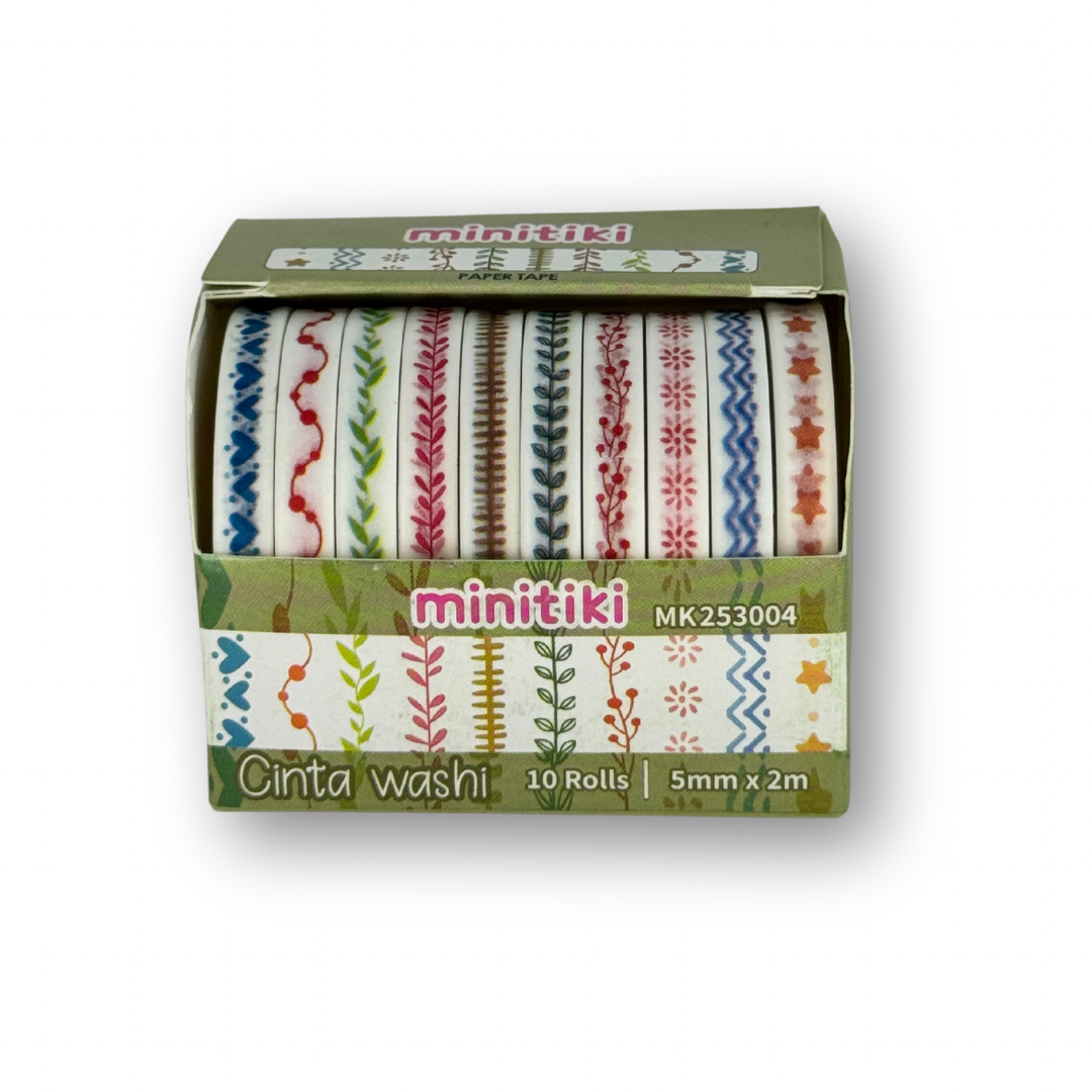 Washi tape delgada c/10