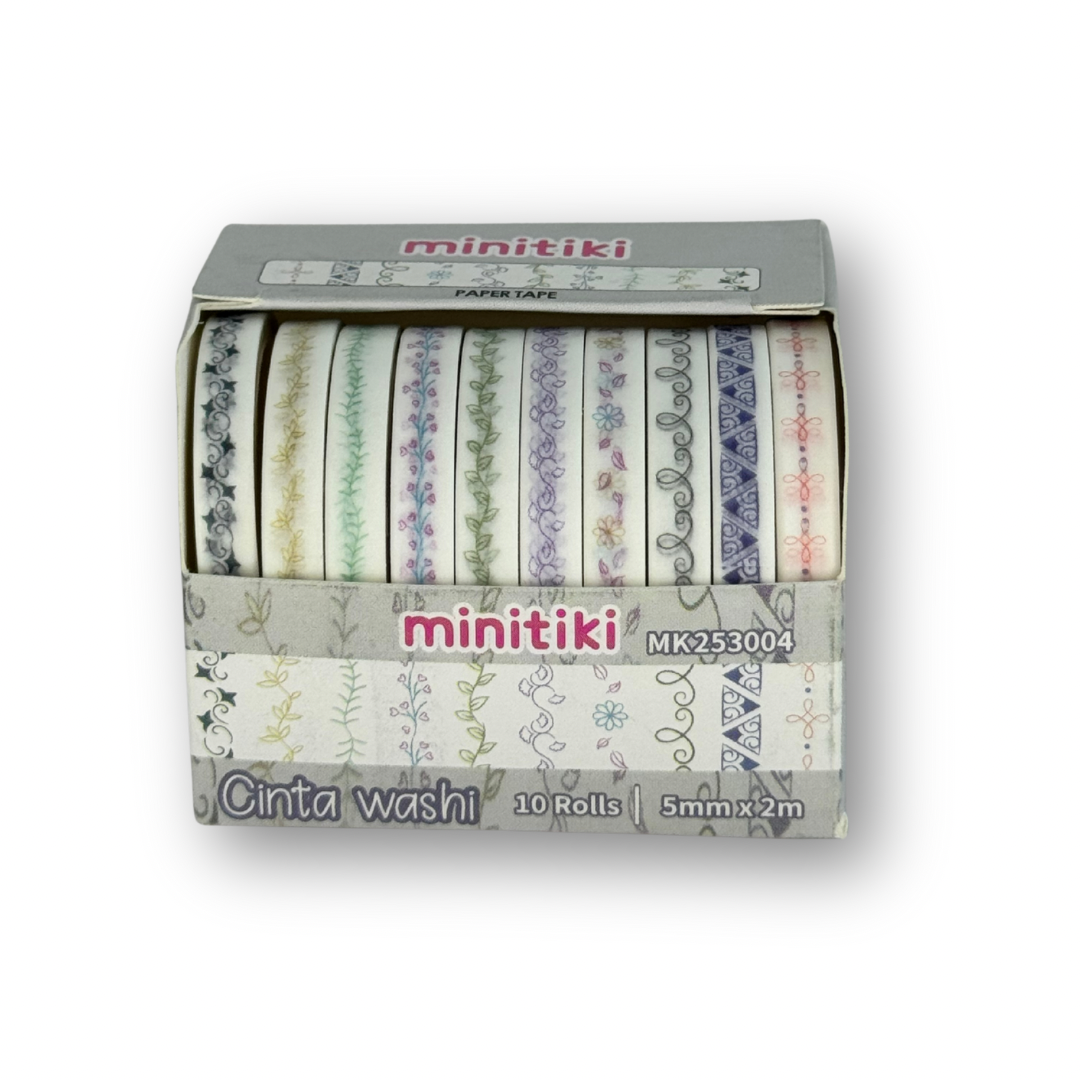 Washi tape delgada c/10