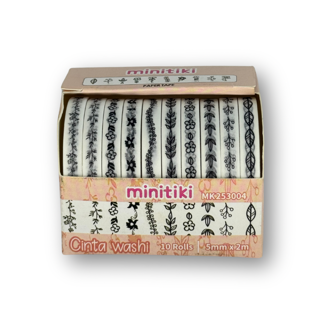 Washi tape delgada c/10
