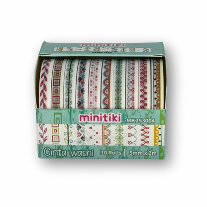 Washi tape delgada c/10