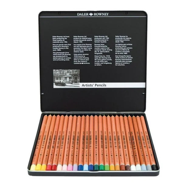 Lápices pastel Daler-Rowney c/24 colores