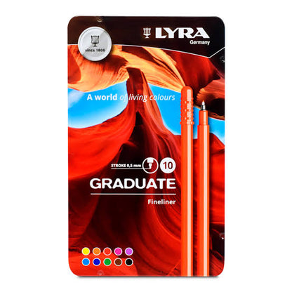 Rotuladores graduate Lyra c/10 piezas