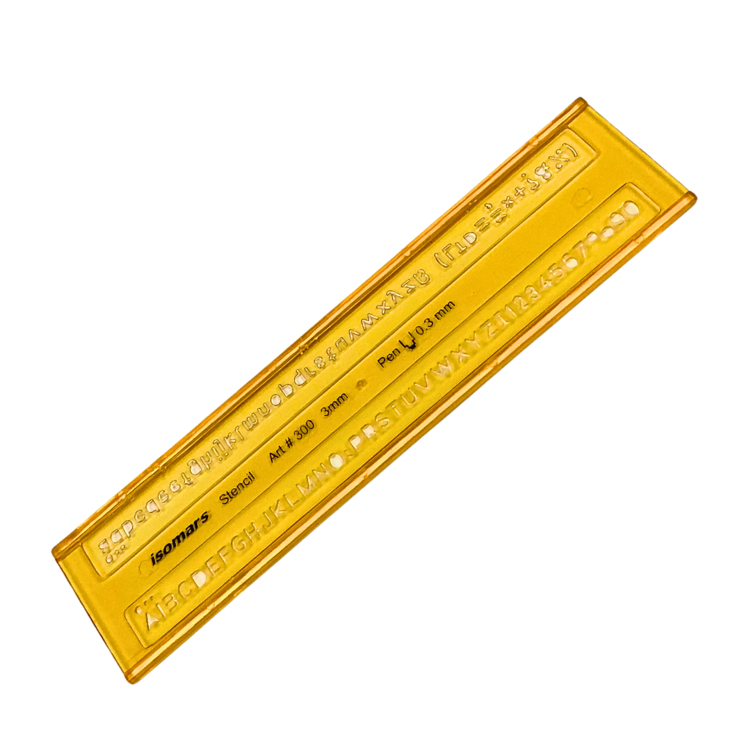 Plantilla de letras 3mm