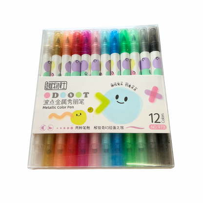 Set de plumones dots con 12