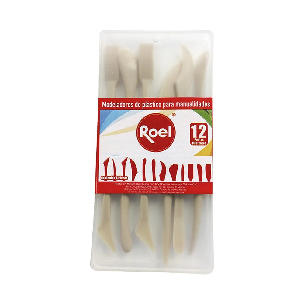 Estiques de plástico Roel c/12 puntas