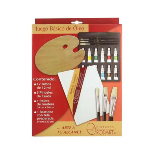 Juego Básico de 12 Pinturas Óleo