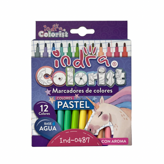 Plumones de colores colorist pastel c/12