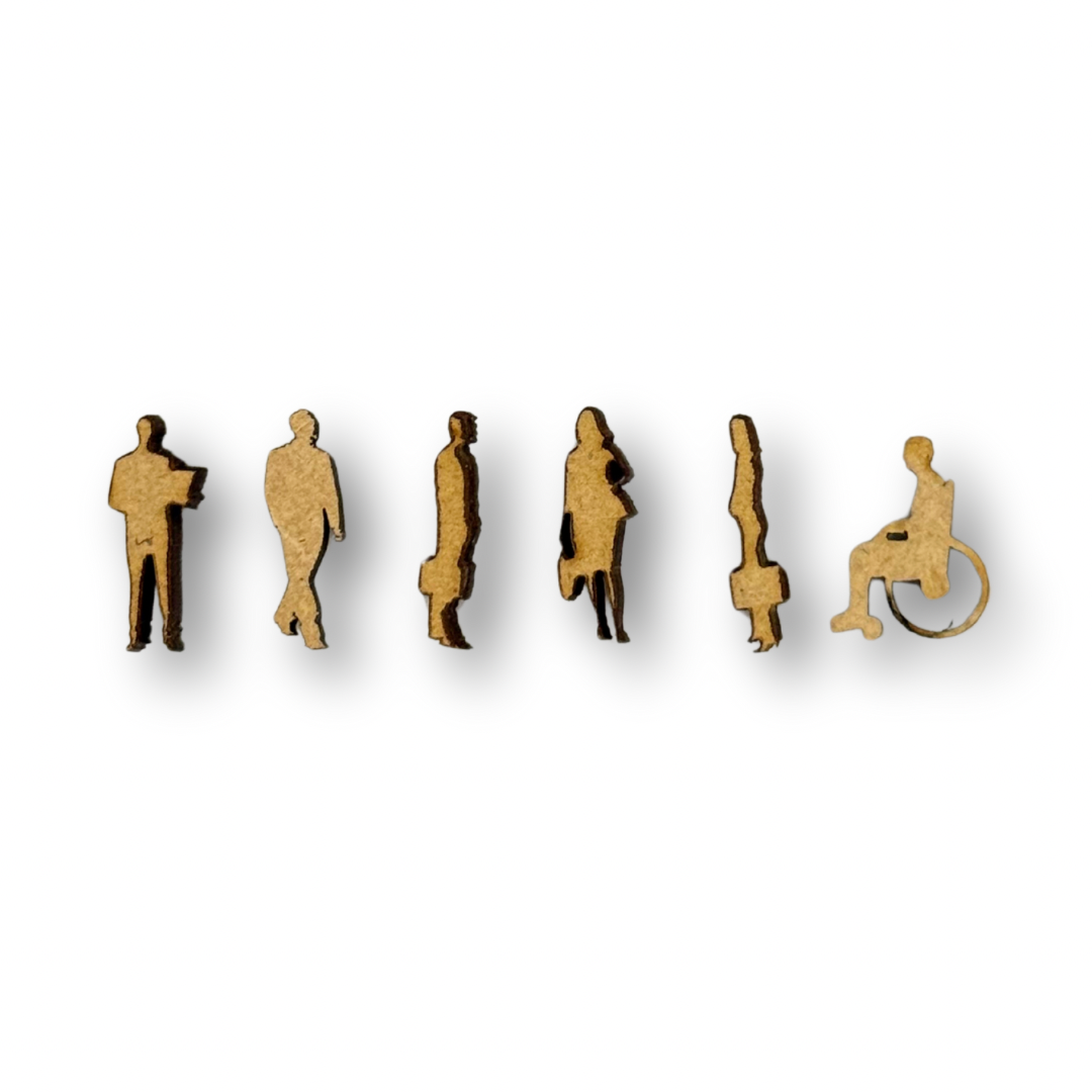 Siluetas mdf c/6 esc 1:75