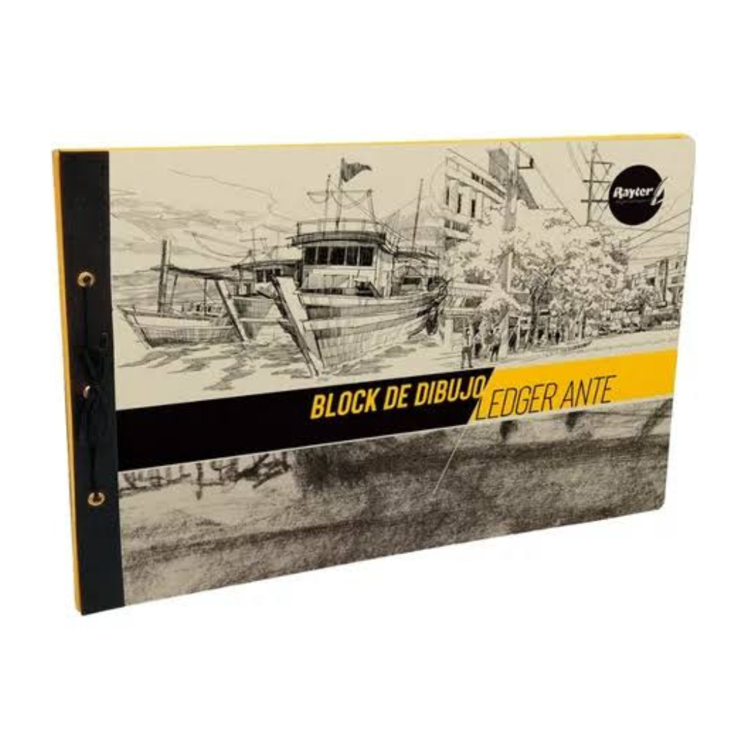 Bloc ledger ante con agujeta 44x31.5cm