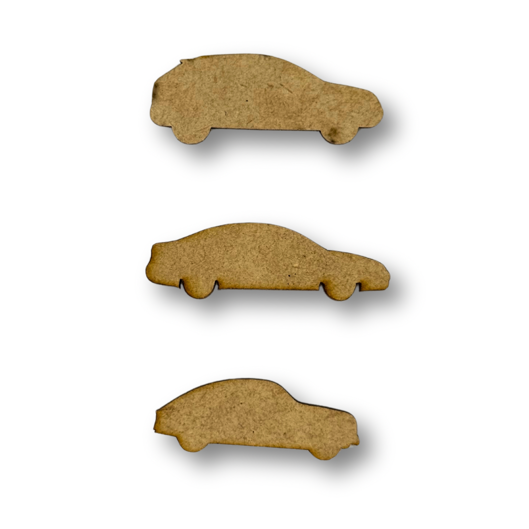 Siluetas de autos mdf c/3 esc 1:75