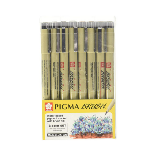 Pigma Brush 8-Color Set SAKURA