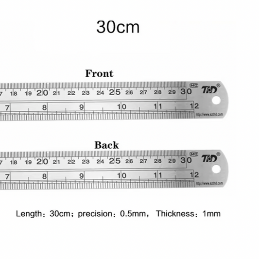 Regla de acero rígido para corte 30cm