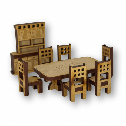 Comedor rectangular mdf esc 1:50