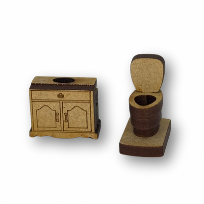 Baño sencillo mdf esc 1:50