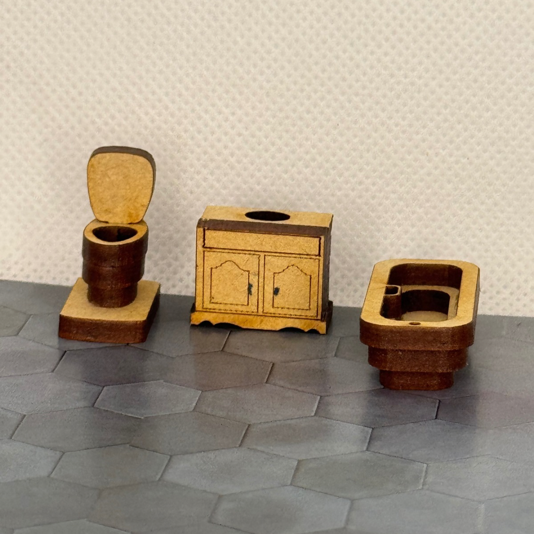 Baño completo mdf esc 1:50