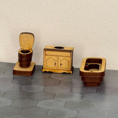 Baño completo mdf esc 1:50