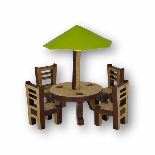 Mesa de jardín esc 1:75