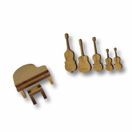 Instrumentos musicales esc 1:50