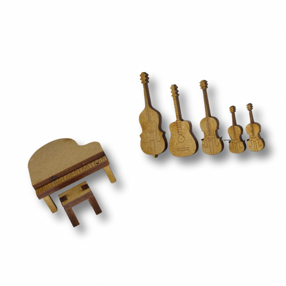 Instrumentos musicales esc 1:50