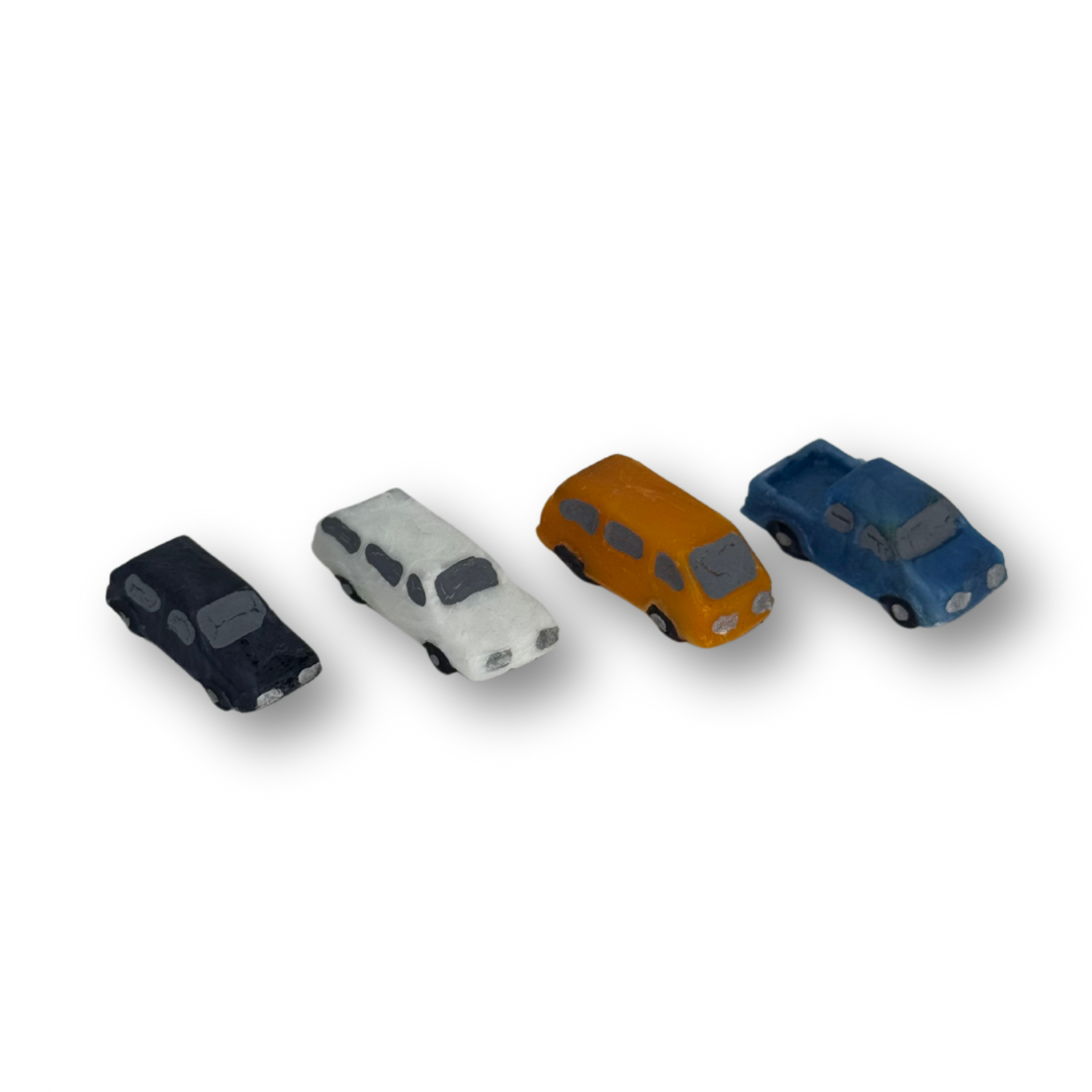 Autos pintados c/4 esc 1:200