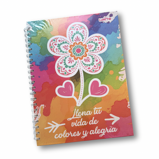 Cuaderno profesional 100 hojas pasta gruesa cuadros 7mm lunita