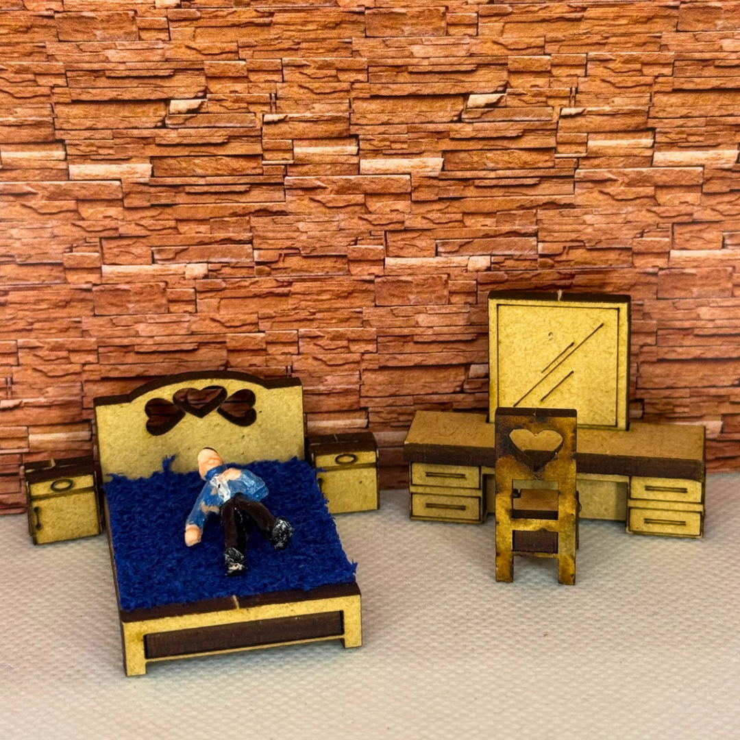 Recámara matrimonial mdf esc 1:50