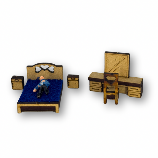 Recámara matrimonial mdf esc 1:50