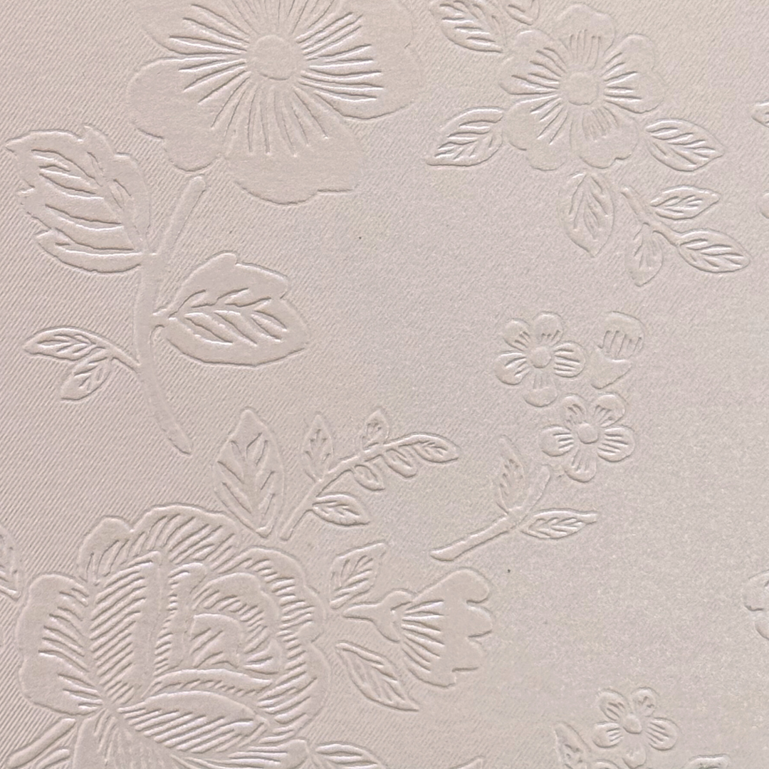 Cartulina metálica M floral perfume rosas