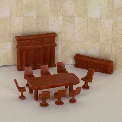 Comedor para 8 personas esc 1:100