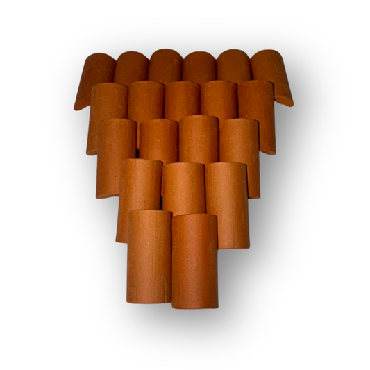 Paquete 20 tejas rojas