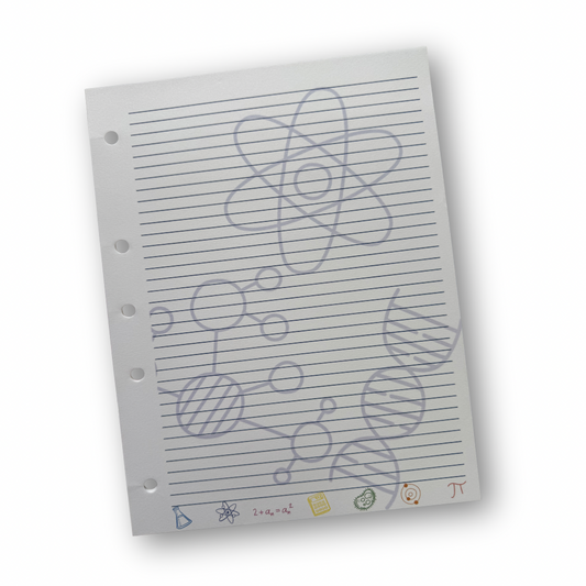 100 Refacciones para carpeta decorada de rayas ciencia