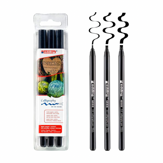 Set 3 rotuladores para caligrafía Edding