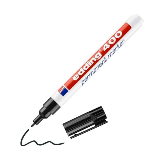 Rotulador permanente negro Edding