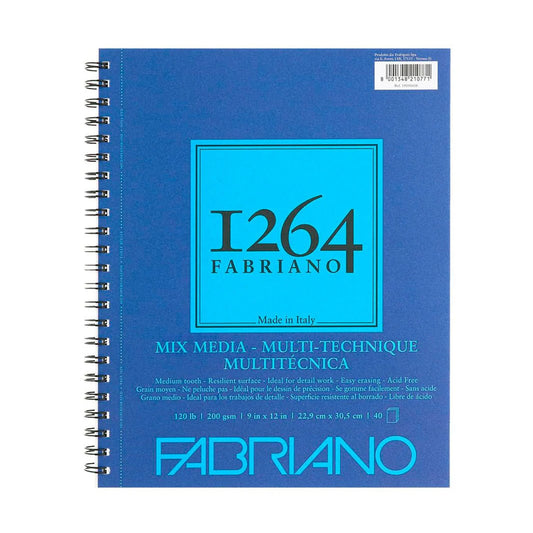 Bloc Fabriano 1264 mix media 22.9x30.5cm