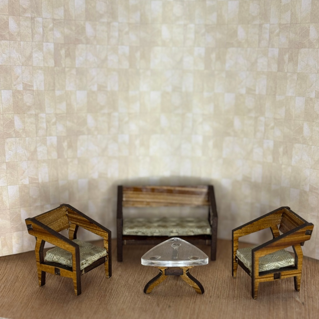 Paquete de muebles decorados esc 1:25