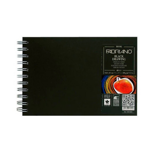Bloc Fabriano Black drawing 14.8x21cm