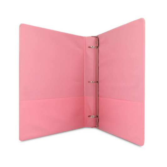 Carpeta panorámica 1” color rosa pastel