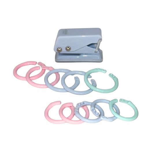 Set de perforadora con argollas