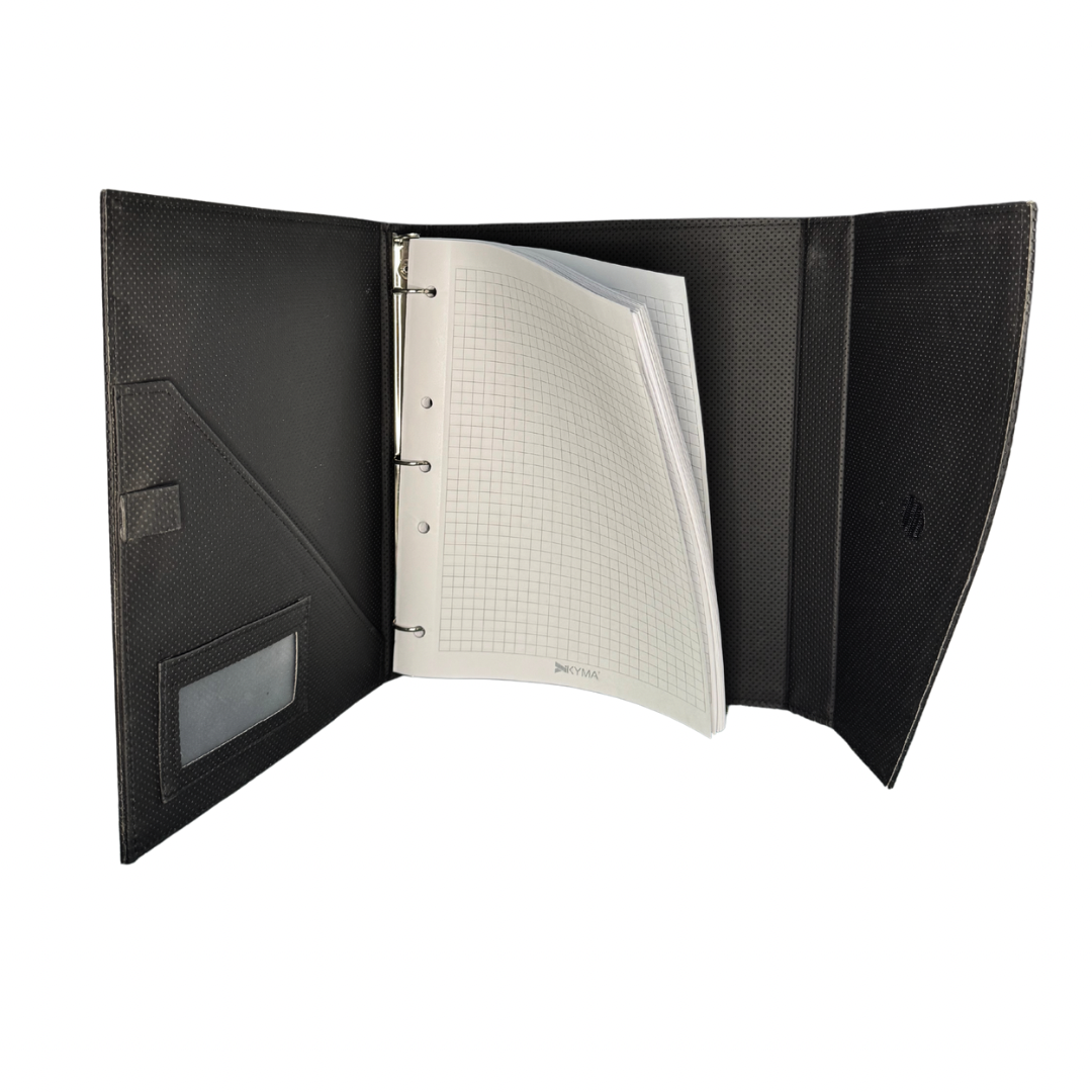 Carpeta Premium negra con 100 hojas