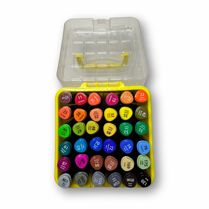 Marcadores doble punta base alcohol