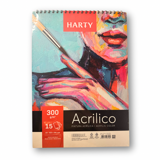 Bloc Acrílico Harty A3 300gr