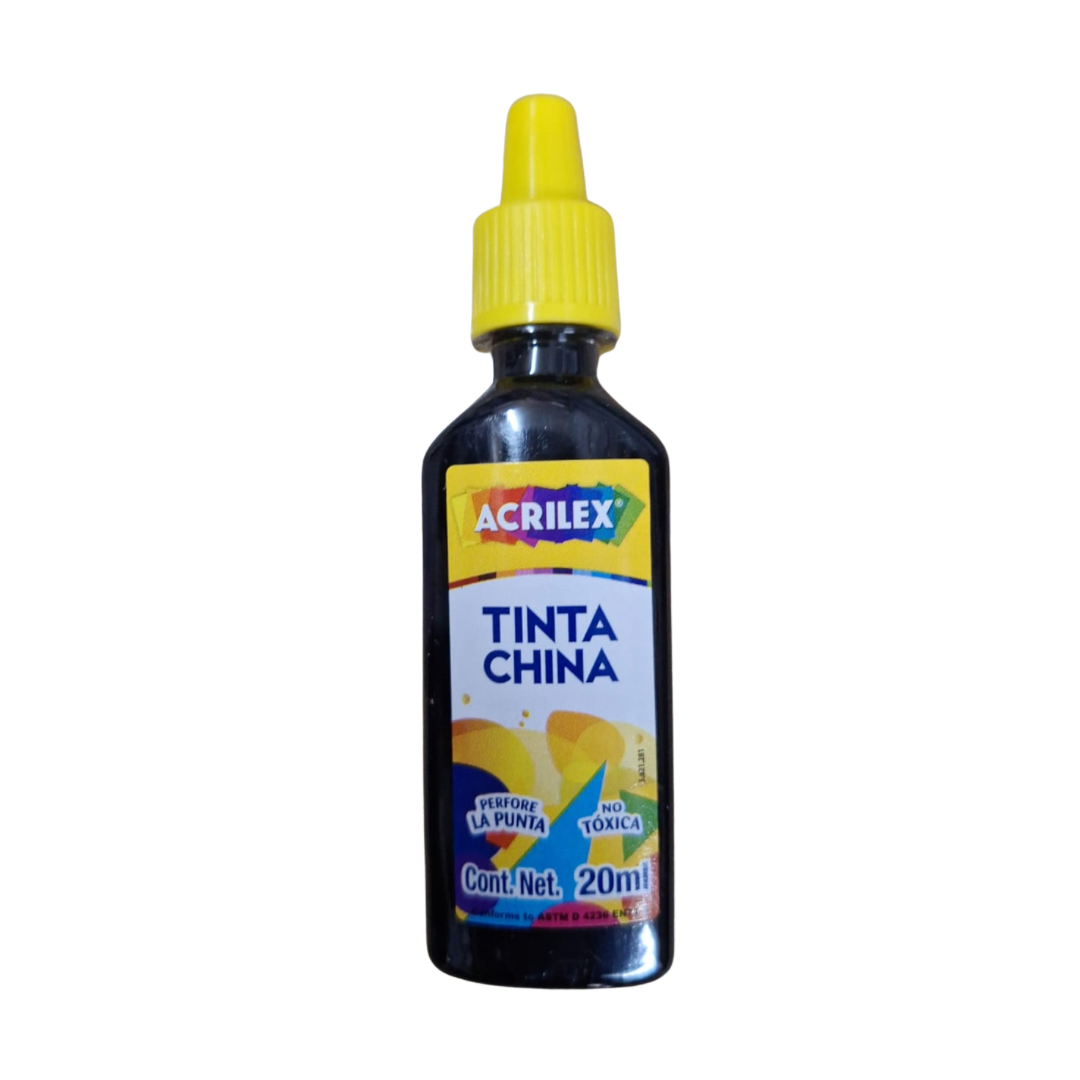 Tinta china Acrilex 20ml negra