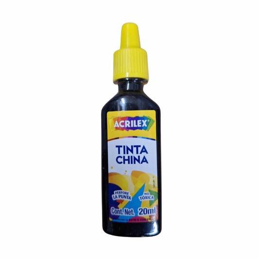 Tinta china Acrilex 20ml negra